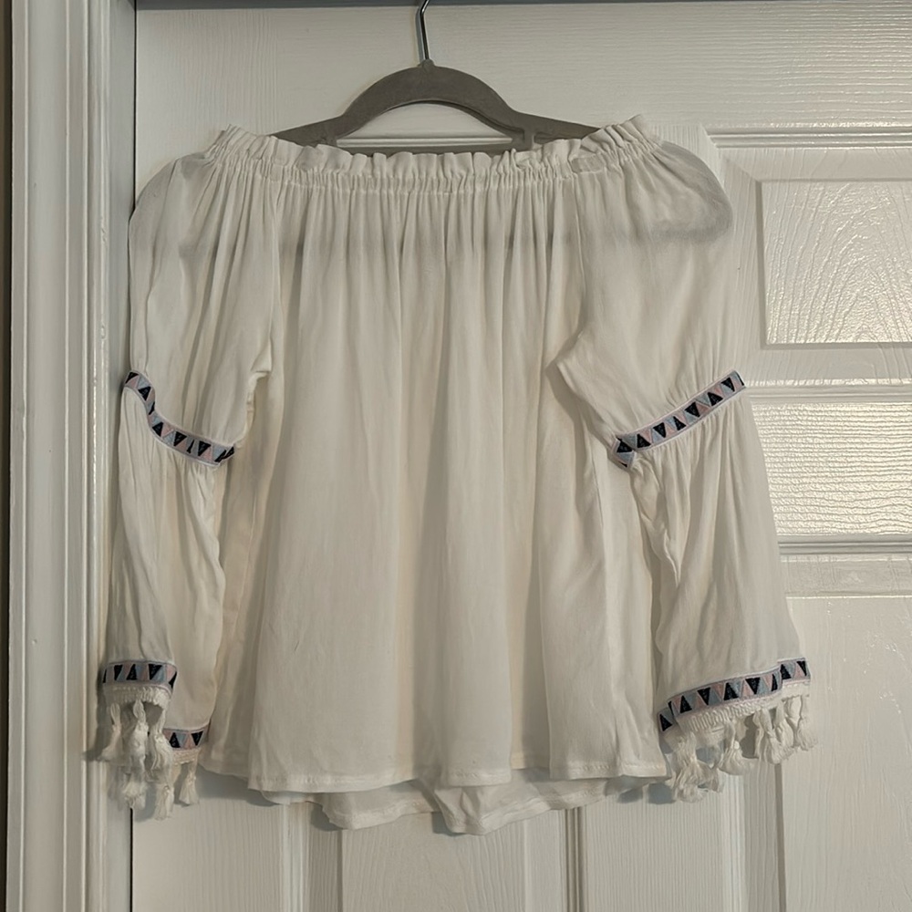 The Impeccable Pig off the shoulder top